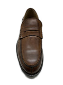 Mocassino classico Antica Sartoria Napoletana in pelle liscia marrone