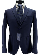 Giacca uomo in cotone elastico sfoderata slim fit