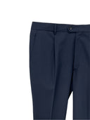 Pantalone sartoriale classico uomo drop 0 con pinces in misto fresco lana Tasmania