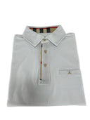 Polo uomo Ardenti in cotone elasticizzato bianco