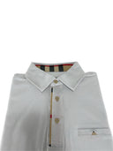 Polo uomo Ardenti in cotone elasticizzato bianco