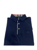 Polo uomo Ardenti in cotone elasticizzato blu