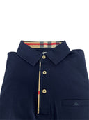 Polo uomo Ardenti in cotone elasticizzato blu