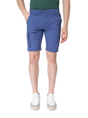 Bermuda cotone elasticizzato con tasconi Art.Leone col.navy Made in Italy