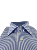 Camicia uomo Bagariny sartoriale cotone A101 bastoncino azzurro – regular fit