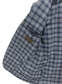 Giacca Blazer uomo Briatore 2 bottoni sfoderata quadri blu Made in Italy