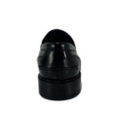 Mocassino classico uomo Antica Sartoria Napoletana in pelle abrasivata nero