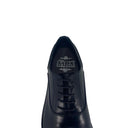 Scarpa classica stringata uomo Antica Sartoria Napoletana con puntale in pelle liscia blu