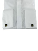 Camicia uomo Ardenti sartoriale cerimoniale bianca polso gemelli – regular fit