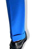 Pantalone uomo sartoriale Briatore drop 6 in fresco lana azzurro