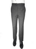 Pantalone classico sartoriale uomo Roberti drop 4 con pinces in misto fresco lana Tasmania
