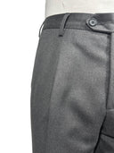 Pantalone classico sartoriale uomo Roberti drop 4 con pinces in misto fresco lana Tasmania