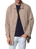 Trench corto da uomo sfoderato beige