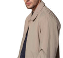 Trench corto da uomo sfoderato beige