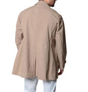 Trench corto da uomo sfoderato beige