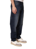 Jeans classico 5 tasche in denim leggero scuro