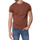 T-Shirt manica corta in cotone Supima marrone