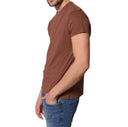 T-Shirt manica corta in cotone Supima marrone