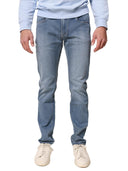 Jeans classico 5 tasche in denim leggero chiaro