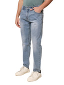 Jeans classico 5 tasche in denim leggero chiaro