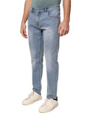 Jeans classico 5 tasche in denim leggero chiaro