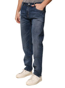 Jeans classico 5 tasche in denim leggero scuro