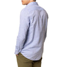 Camicia uomo in puro lino con collo francese  - slim fit