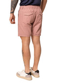 Bermuda in lino e cotone colore petunia Made in Italy