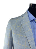 Giacca uomo sartoriale 2 bottoni in lino e cotone sfoderata