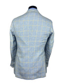 Giacca uomo sartoriale 2 bottoni in lino e cotone sfoderata