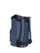 Zaino in tessuto in colorazione: nero, blu e grigio chiaro