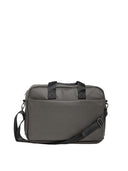 Borsa messenger effetto pelle in colorazione: nero e grigio