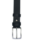 Cintura uomo vera pelle colore nero Made in Italy