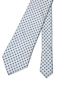 Cravatta in pura seta Antica Sartoria Napoletana cucita a mano con fondo perla