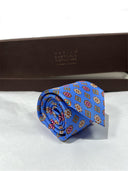 Cravatta in pura seta Antica Sartoria Napoletana cucita a mano fondo avion