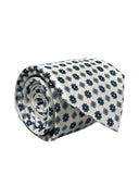 Cravatta in pura seta Antica Sartoria Napoletana cucita a mano fondo bianco