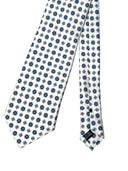 Cravatta in pura seta Antica Sartoria Napoletana cucita a mano fondo bianco