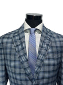 Cravatta in pura seta Antica Sartoria Napoletana cucita a mano fondo grigio