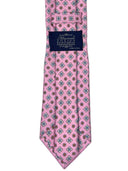 Cravatta in pura seta Antica Sartoria Napoletana cucita a mano fondo rosa