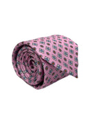 Cravatta in pura seta Antica Sartoria Napoletana cucita a mano fondo rosa