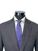 Cravatta in pura seta Antica Sartoria Napoletana cucita a mano fondo royal