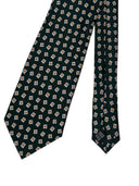 Cravatta in pura seta Antica Sartoria Napoletana cucita a mano fondo verde