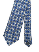 Cravatta in pura seta Antica Sartoria Napoletana cucita a mano fondo bianco