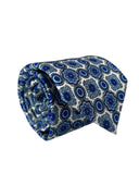 Cravatta in pura seta Antica Sartoria Napoletana cucita a mano fondo bianco