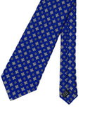 Cravatta in pura seta Antica Sartoria Napoletana cucita a mano fondo royal