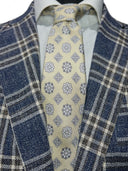 Cravatta in pura seta Antica Sartoria Napoletana cucita a mano fondo beige