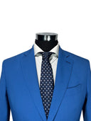 Cravatta in pura seta Antica Sartoria Napoletana cucita a mano fondo blu