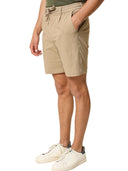 Bermuda uomo in nylon e spandex beige