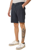 Bermuda Uomo in Lino e Cotone blu