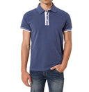 Polo in cotone colore blu